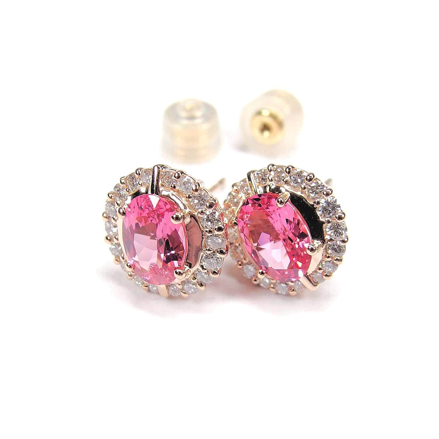 Pink Spinel Earrings