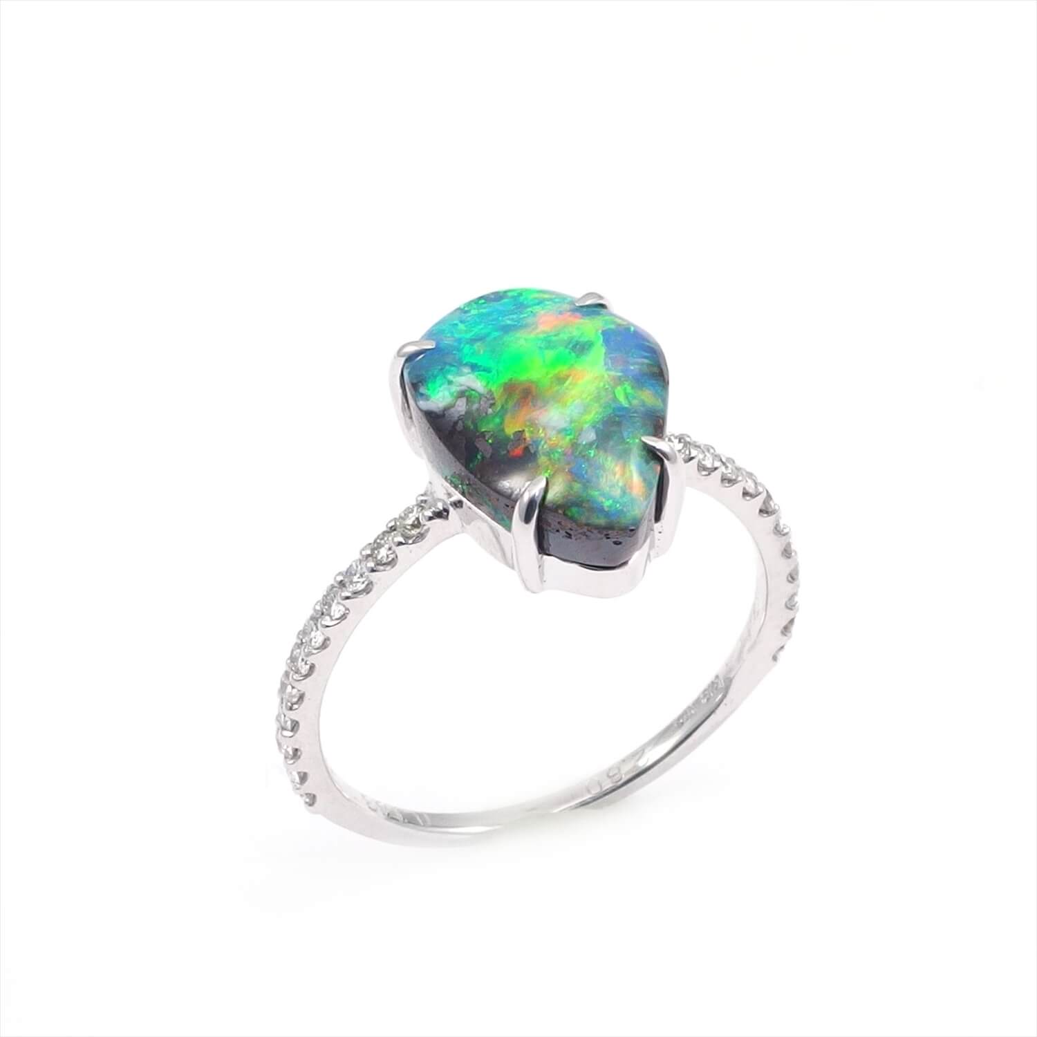 Boulder Opal Ring