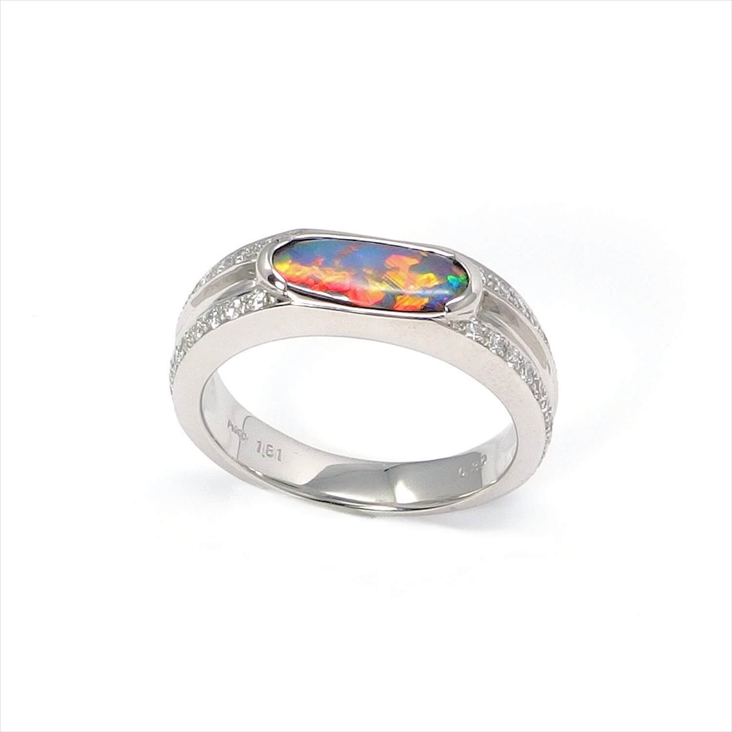 Black Opal Ring