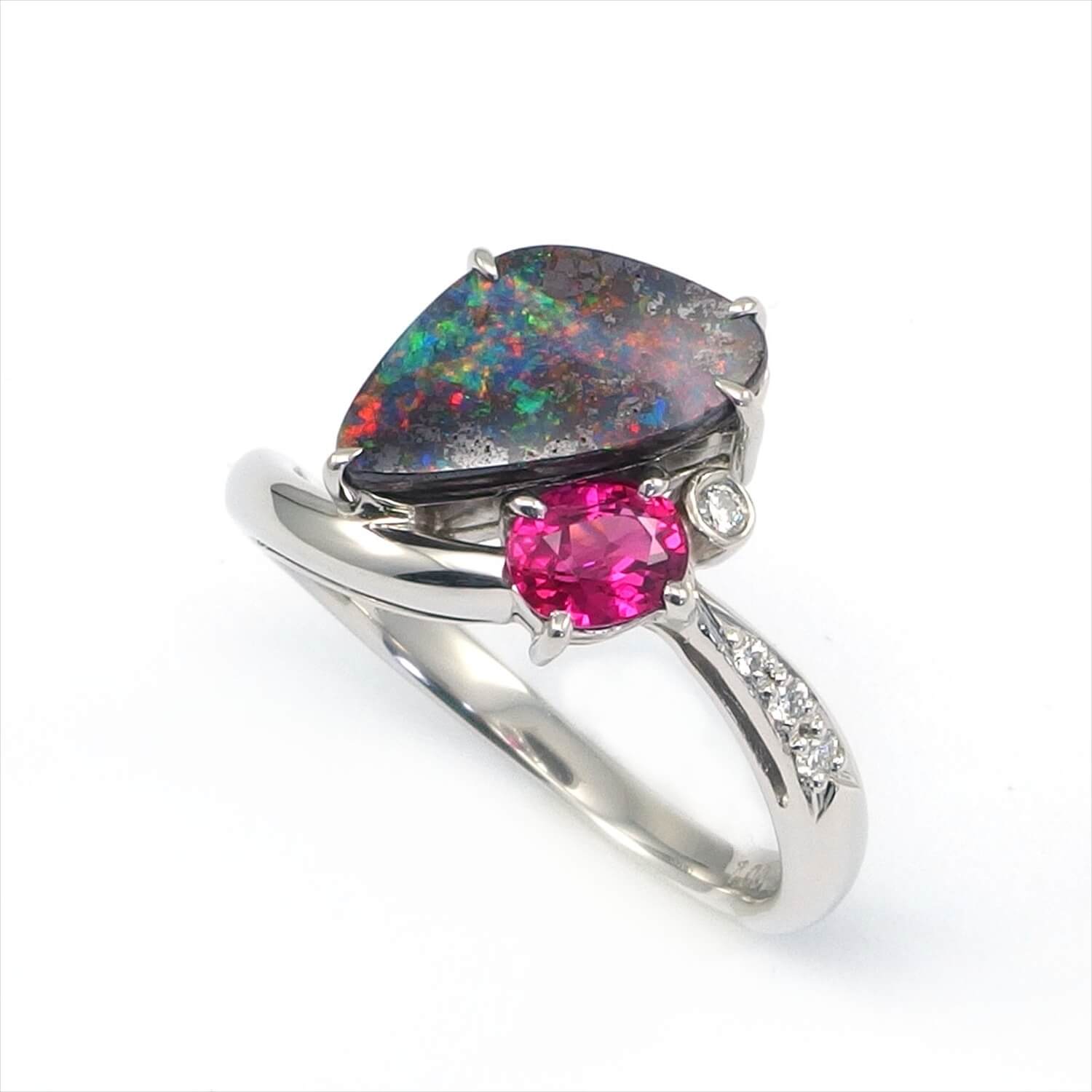 Boulder Opal Ring