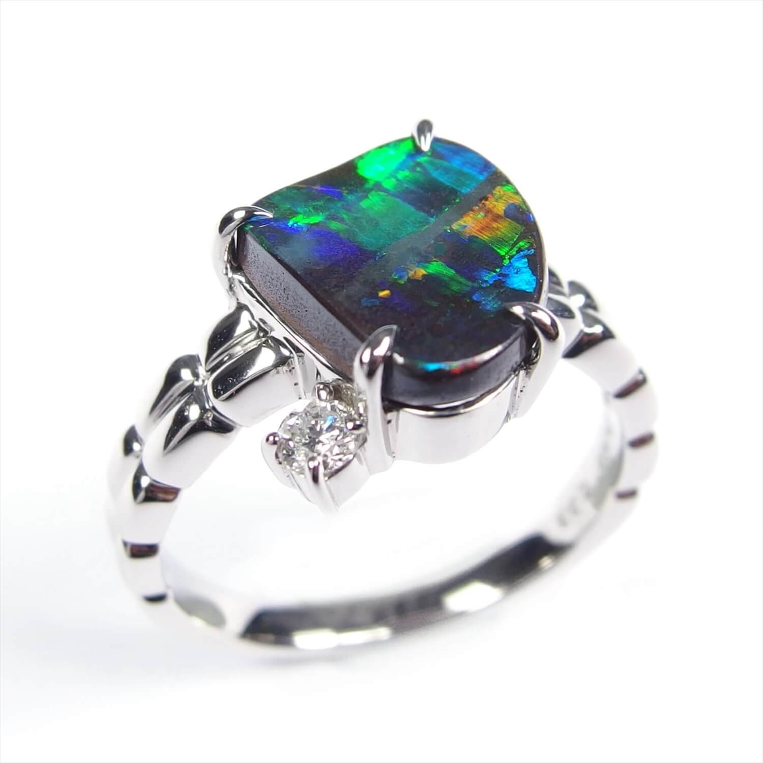 Boulder Opal Ring