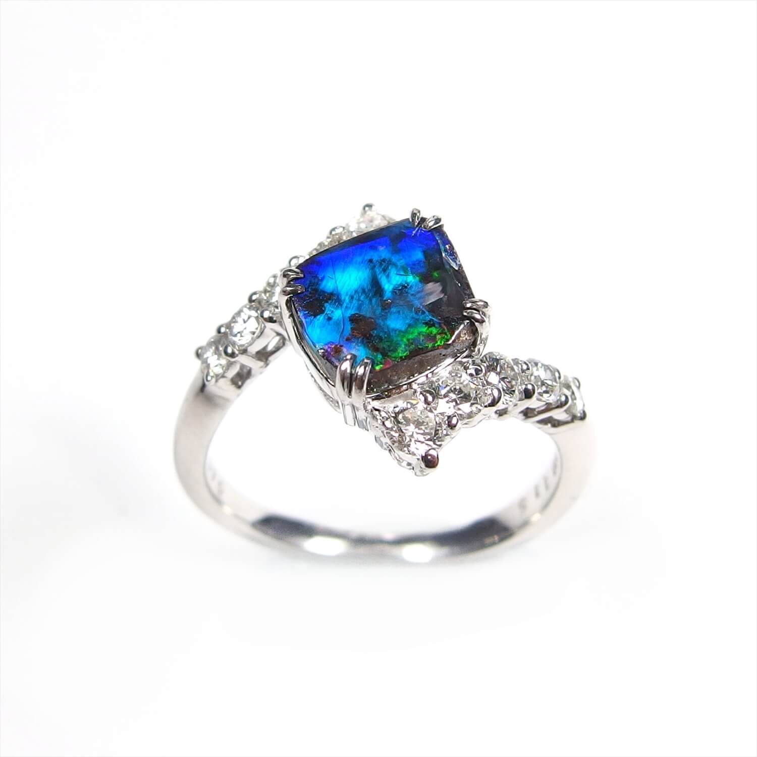 Boulder Opal Ring