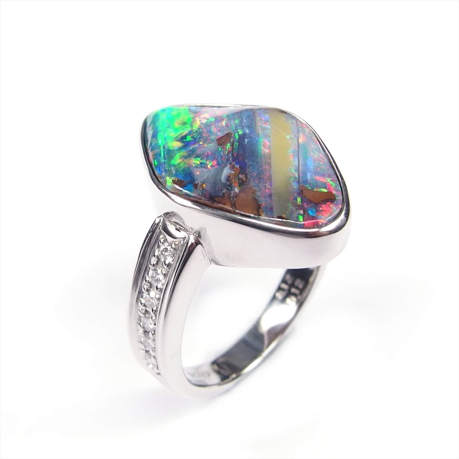 Boulder Opal Ring