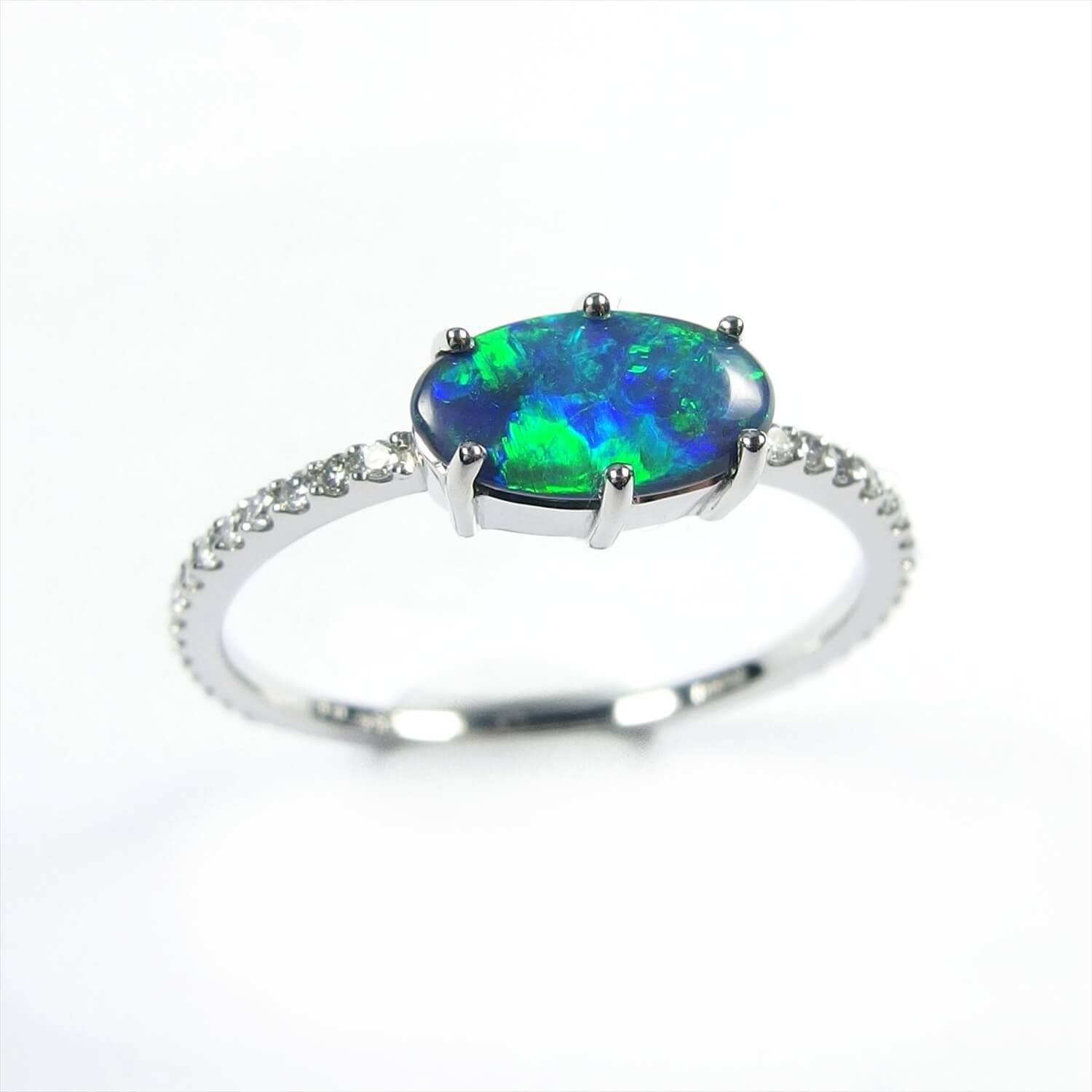 Black Opal Ring