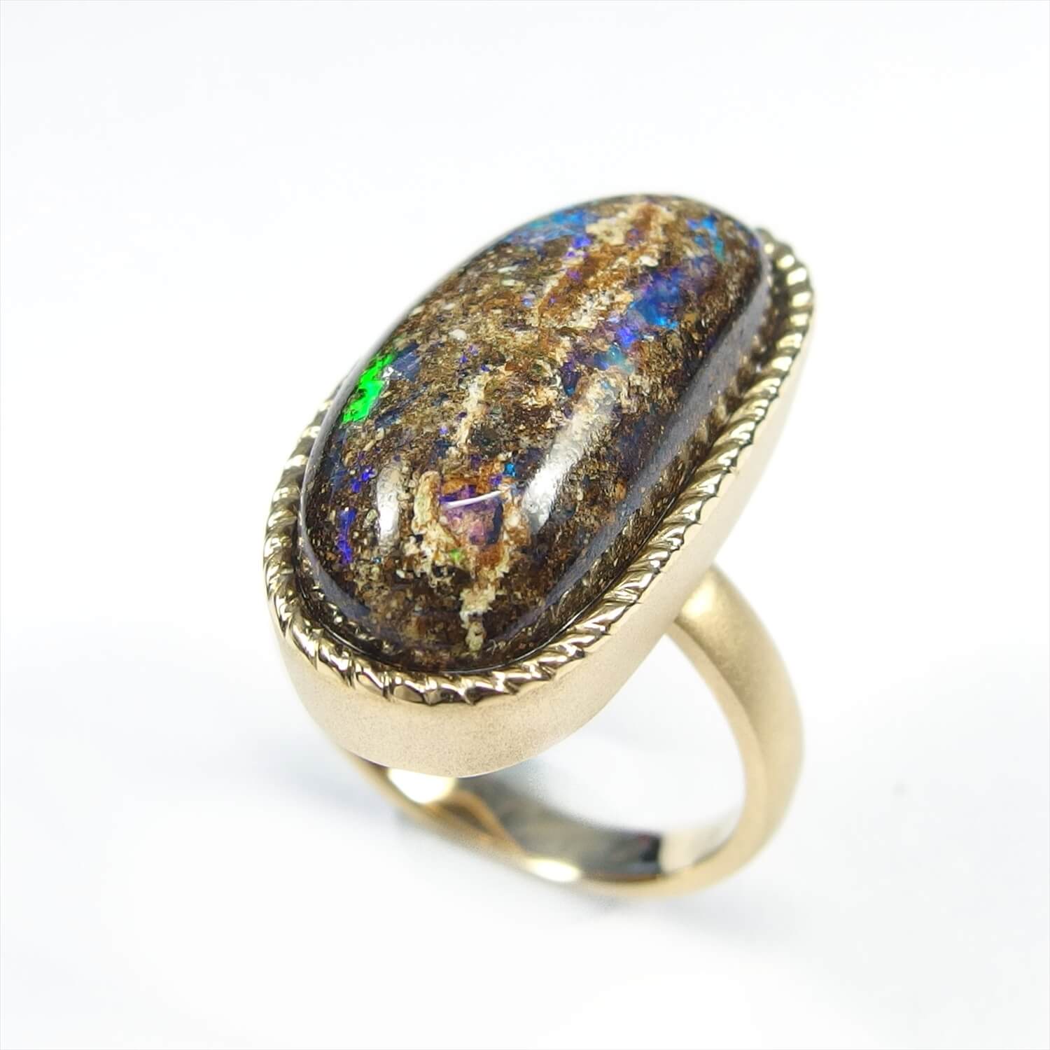 Boulder Opal Ring