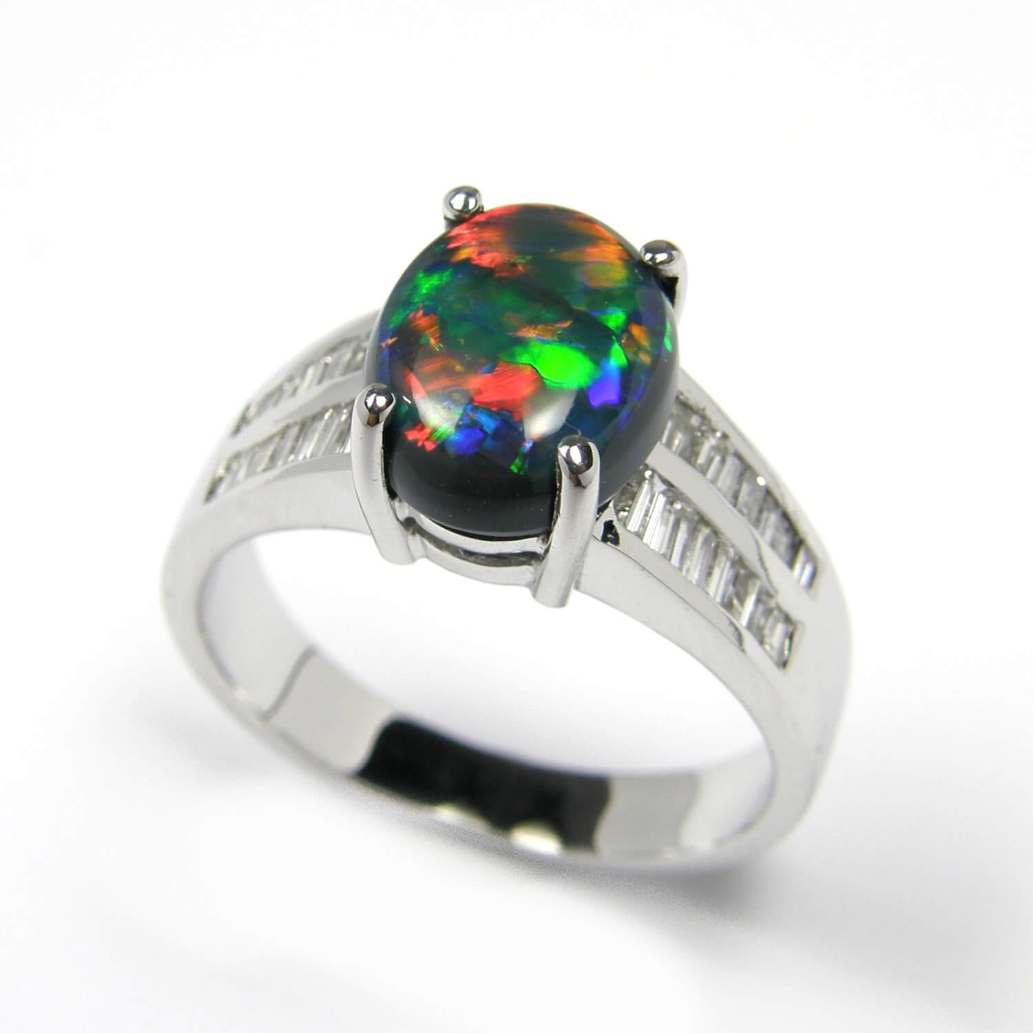 Black Opal Ring