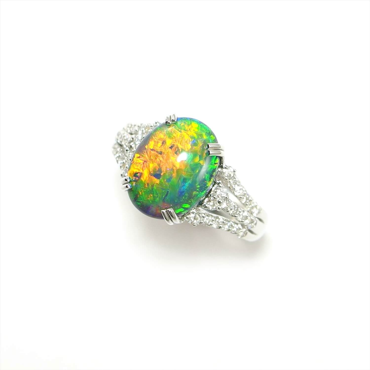 Black Opal Ring