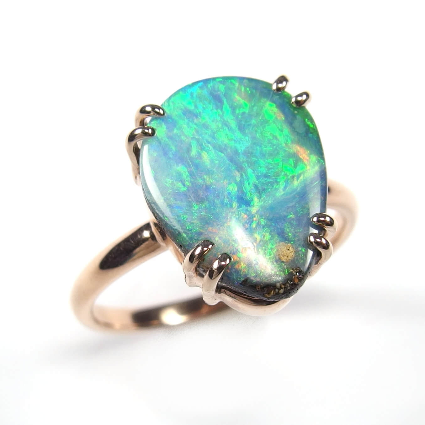 Boulder Opal Ring