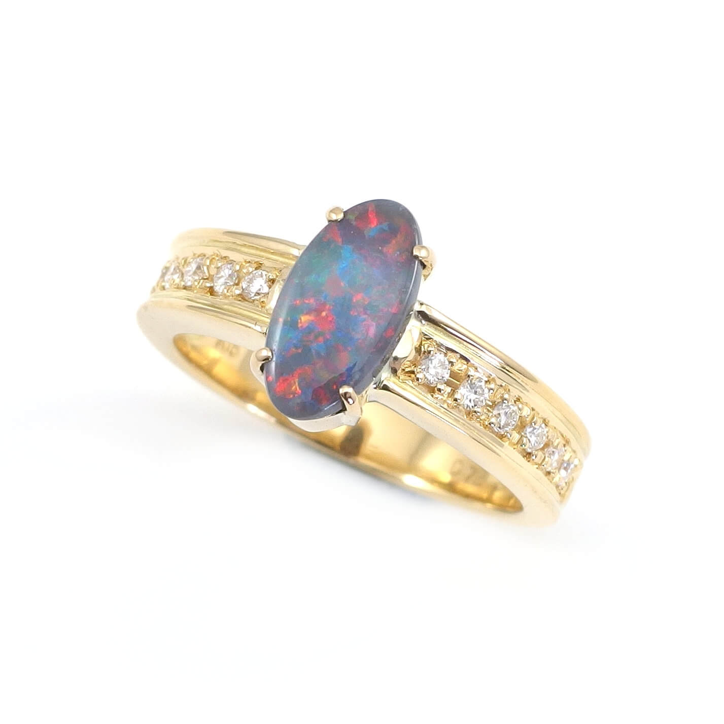 Black Opal Ring