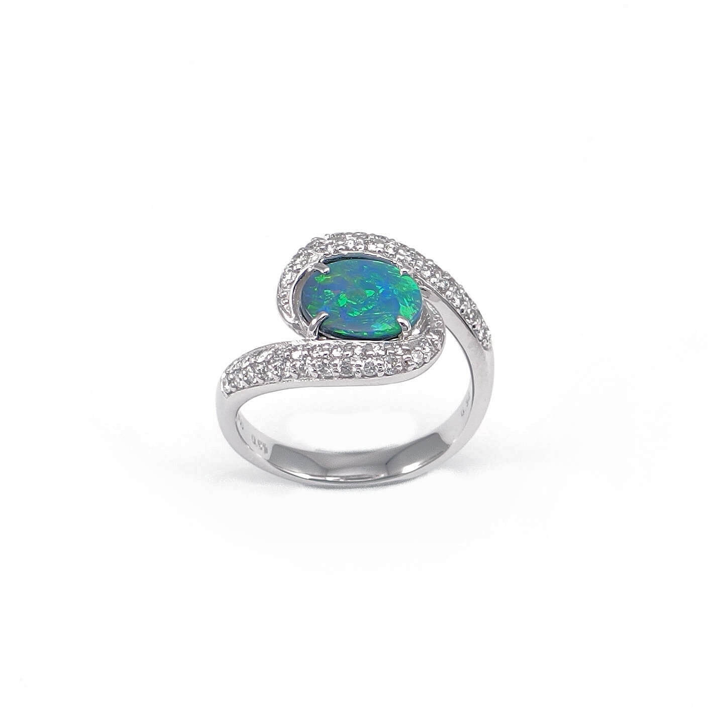 Black Opal Ring