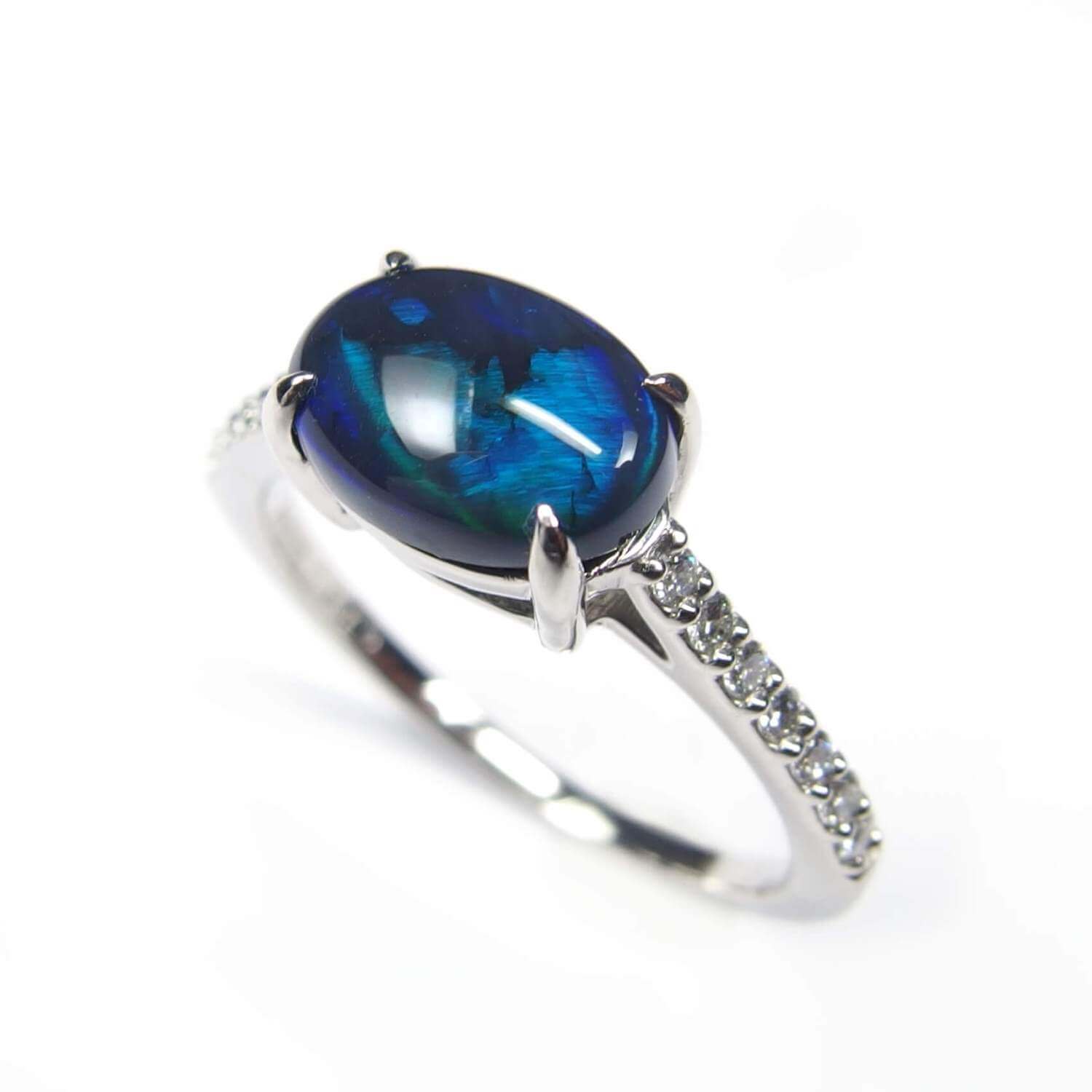 Black Opal Ring