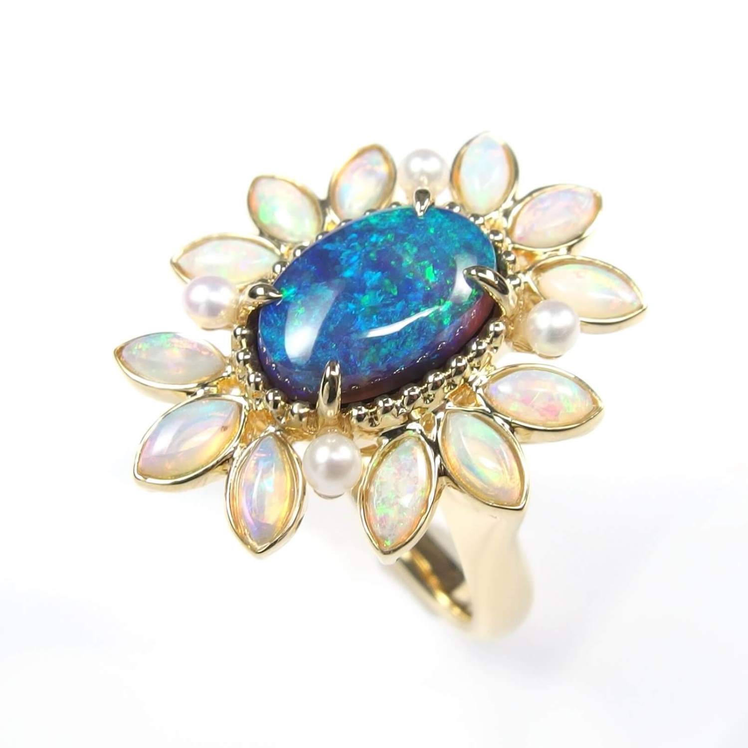 Black Opal Ring