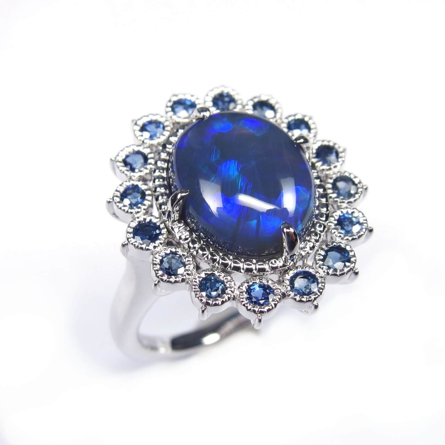 Black Opal Ring