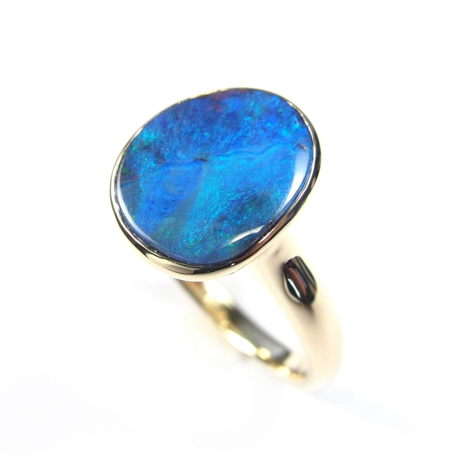 Boulder Opal Ring