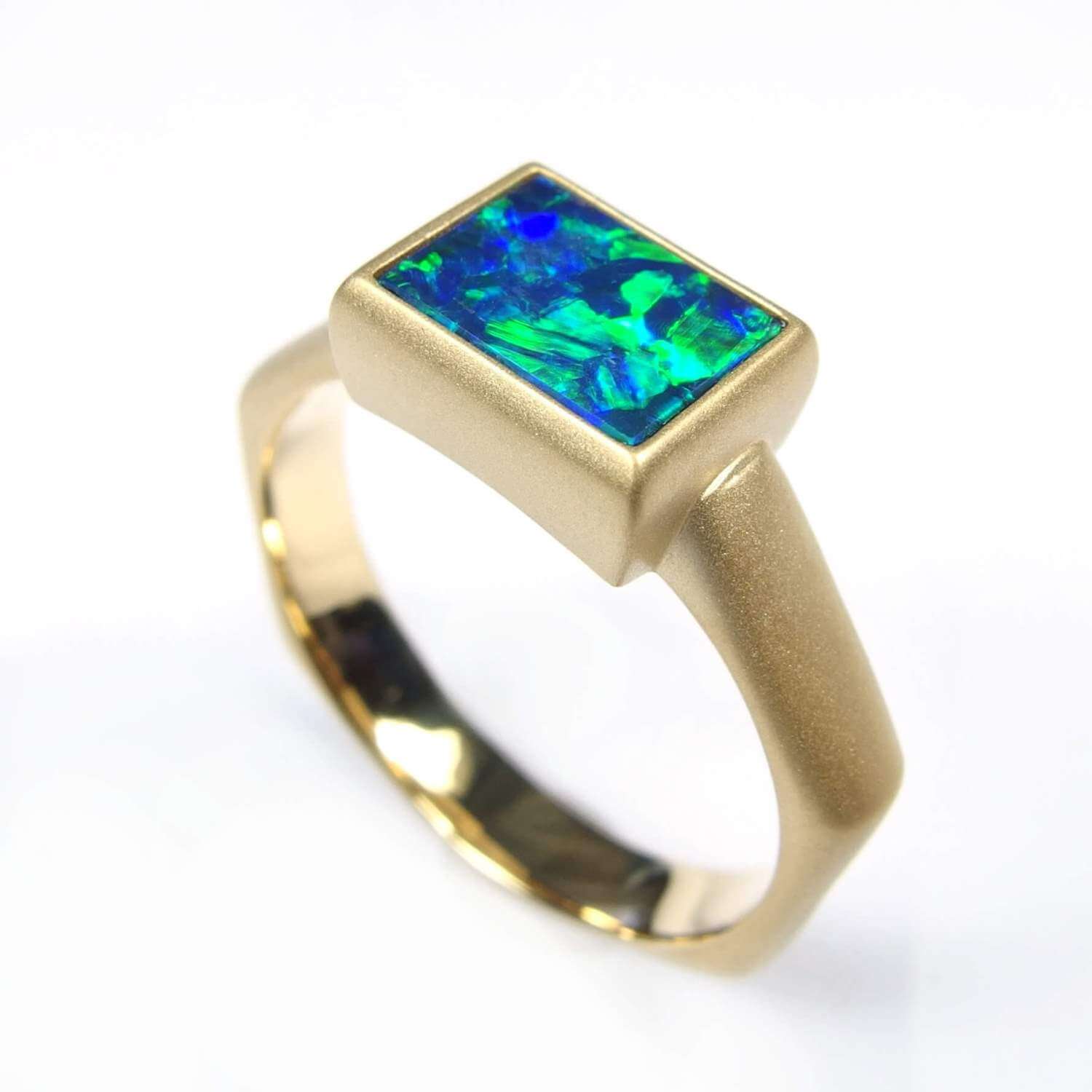 Black Opal Ring