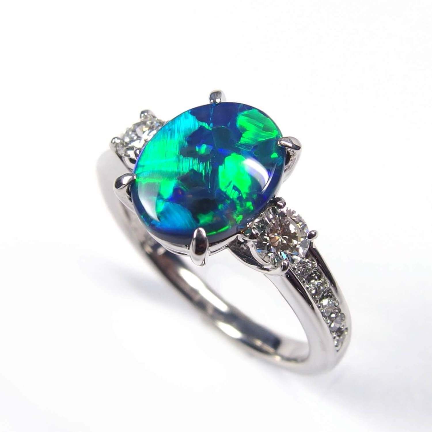 Black Opal Ring