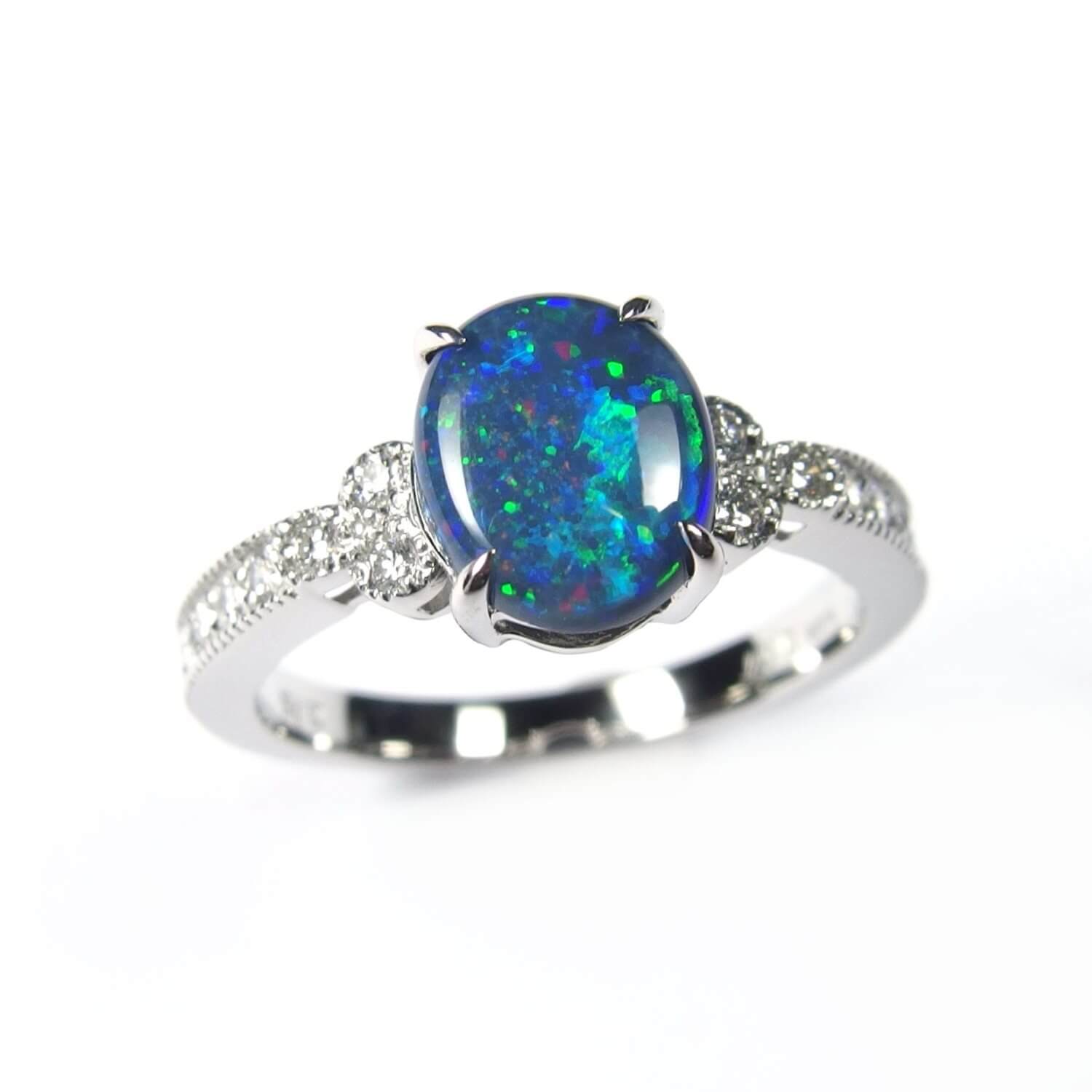 Black Opal Ring