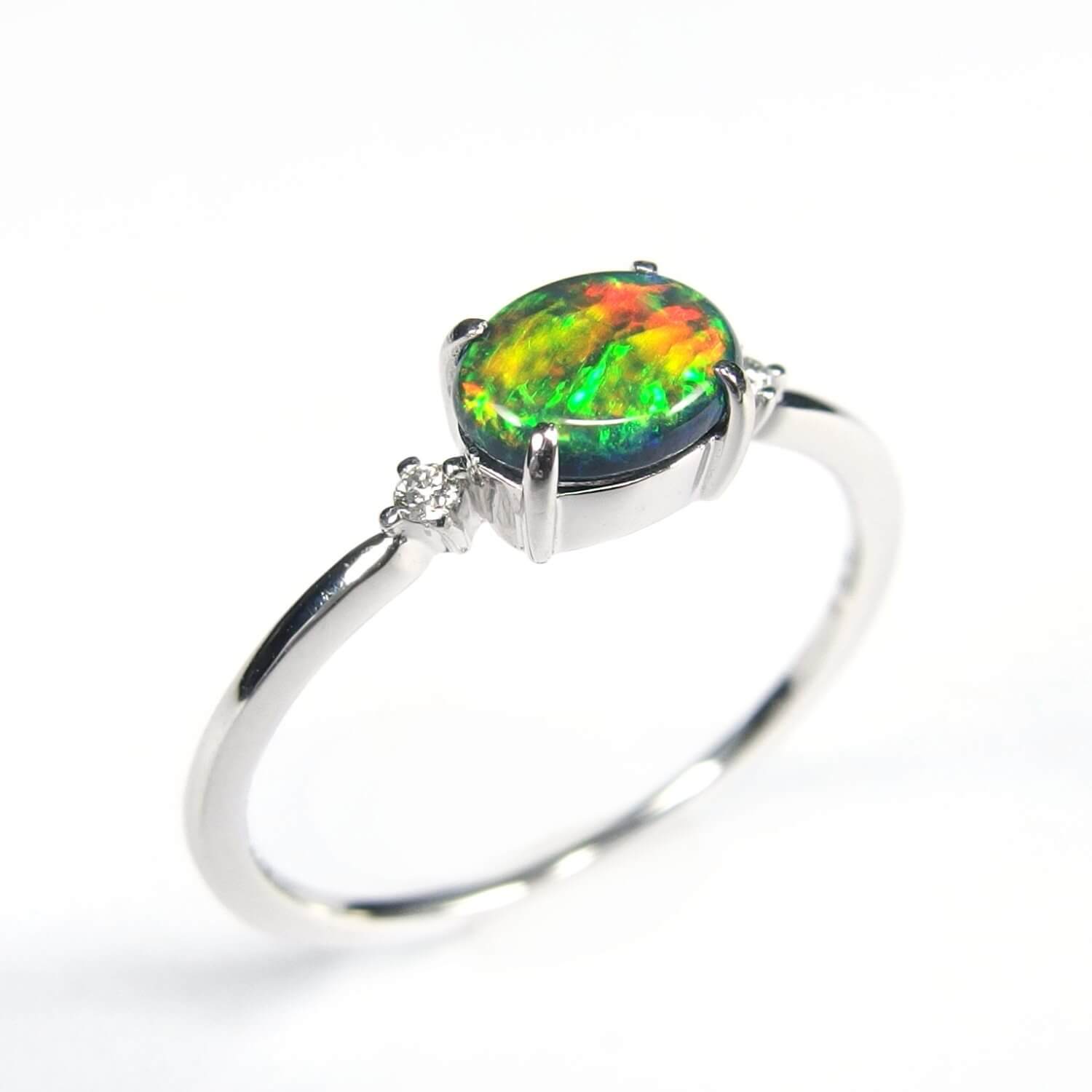 Black Opal Ring