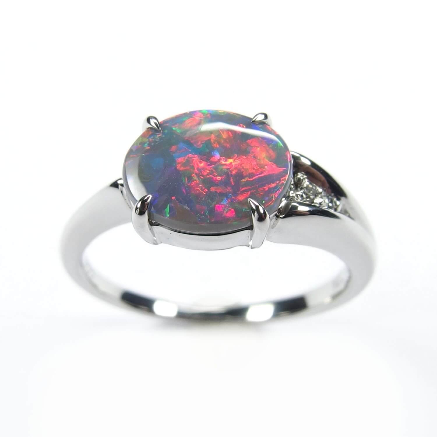 Black Opal Ring