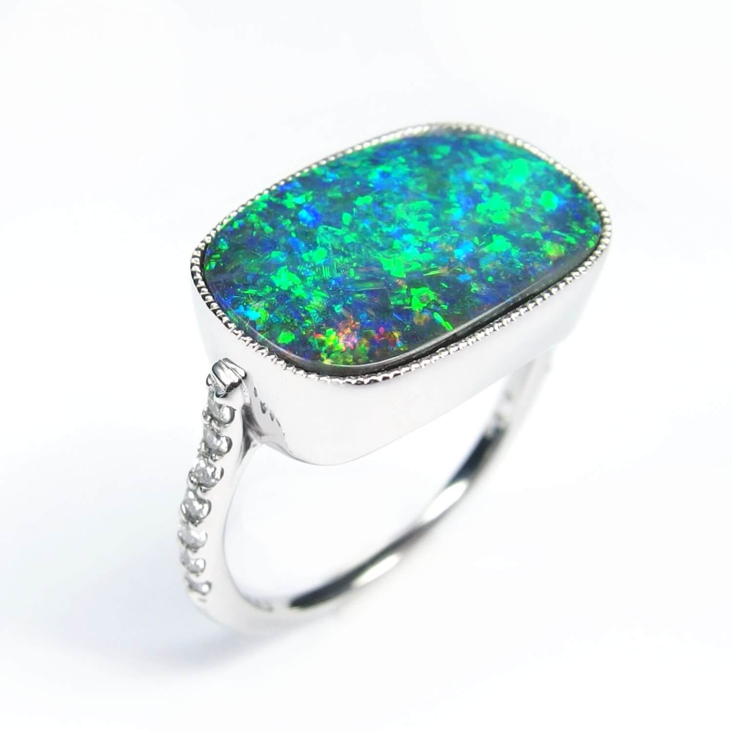 Boulder Opal Ring