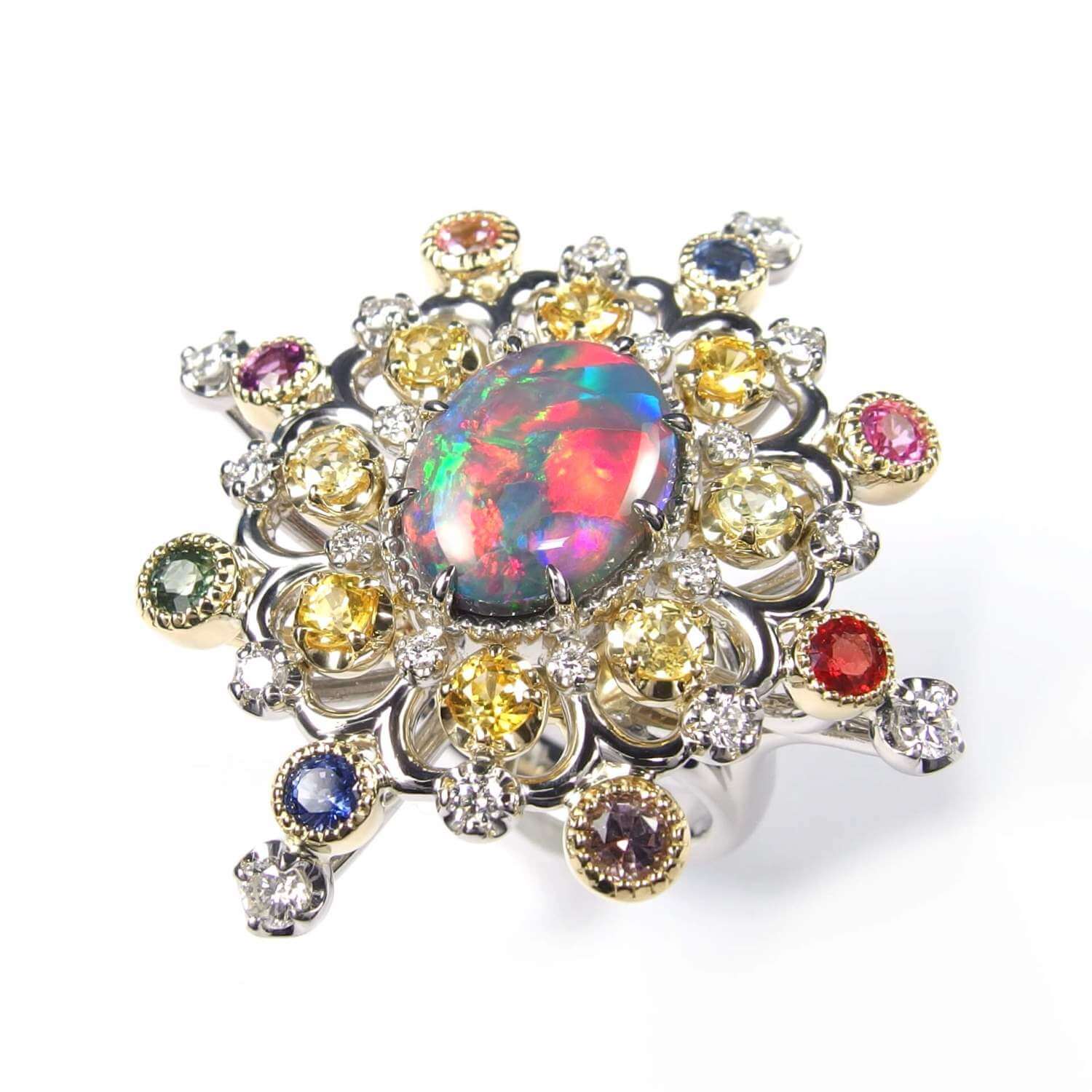 Black Opal Ring