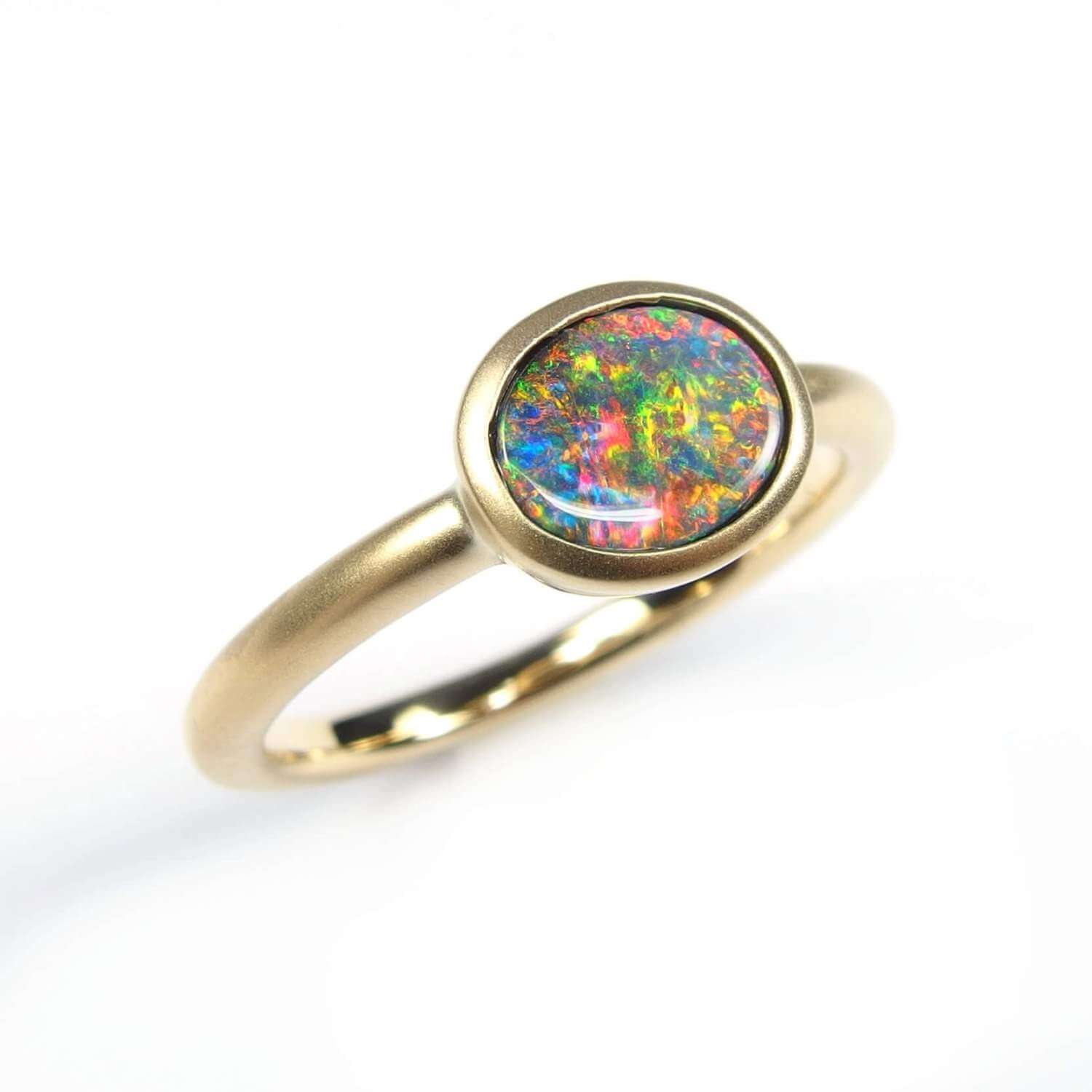 Boulder Opal Ring