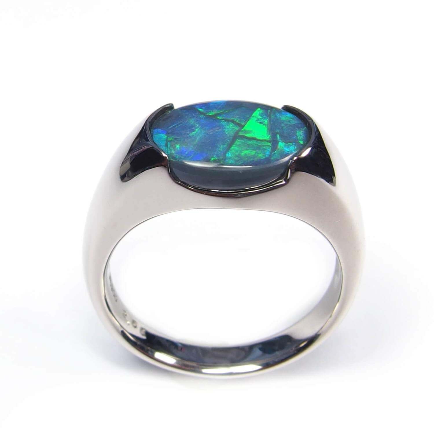 Black Opal Ring