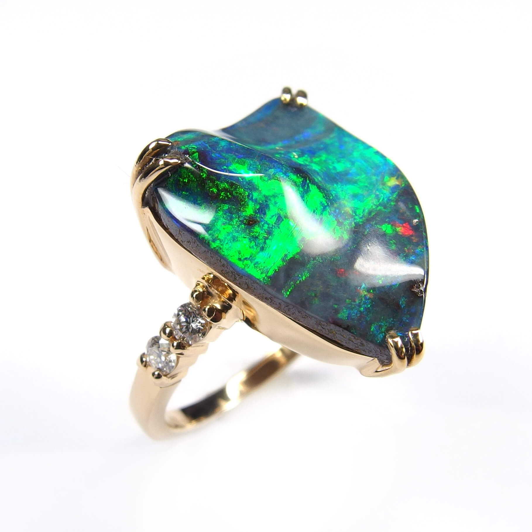 Boulder Opal Ring