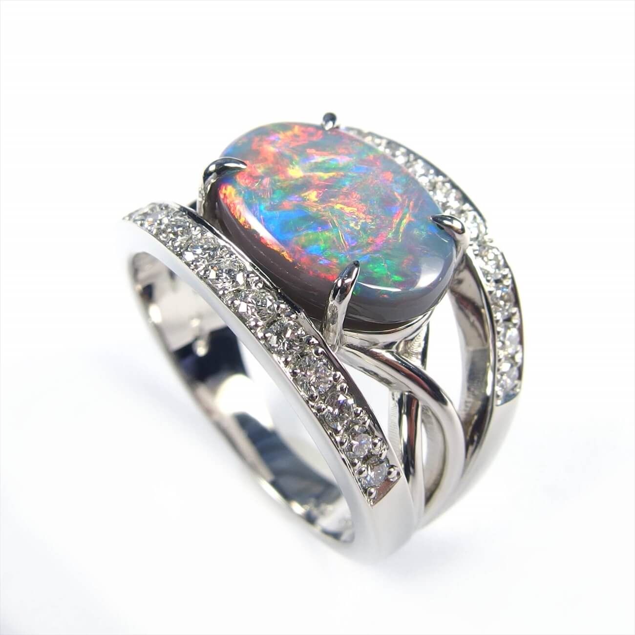 Black Opal Ring