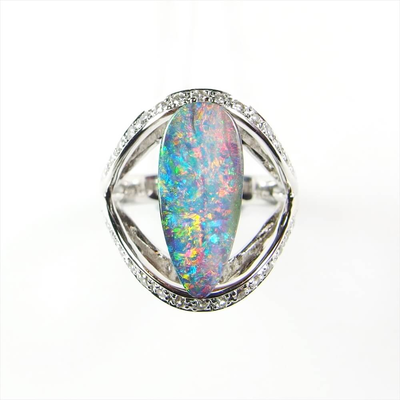 Sample with opal on top