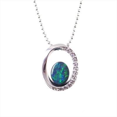 Sample with opal on top