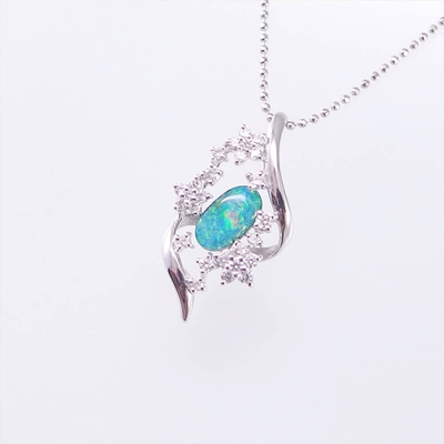 Sample with opal on top